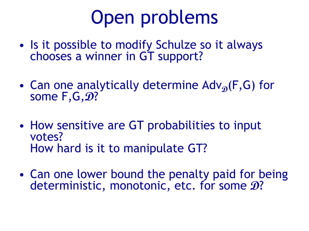 open problems