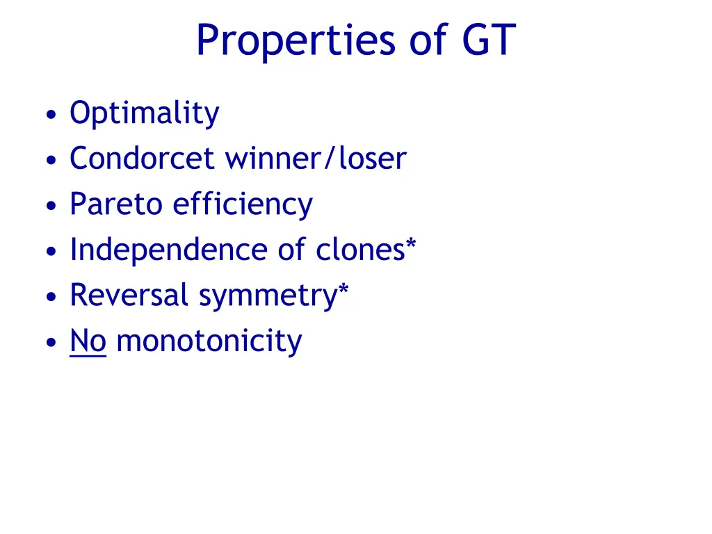properties of gt