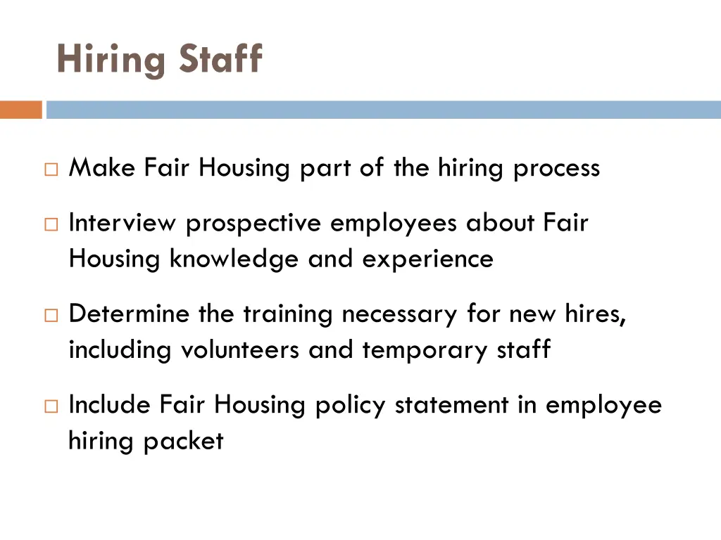 hiring staff