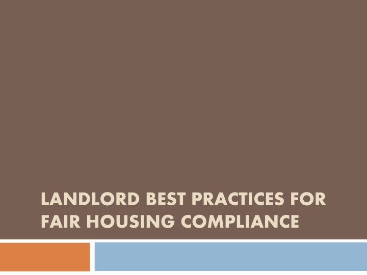 landlord best practices for fair housing