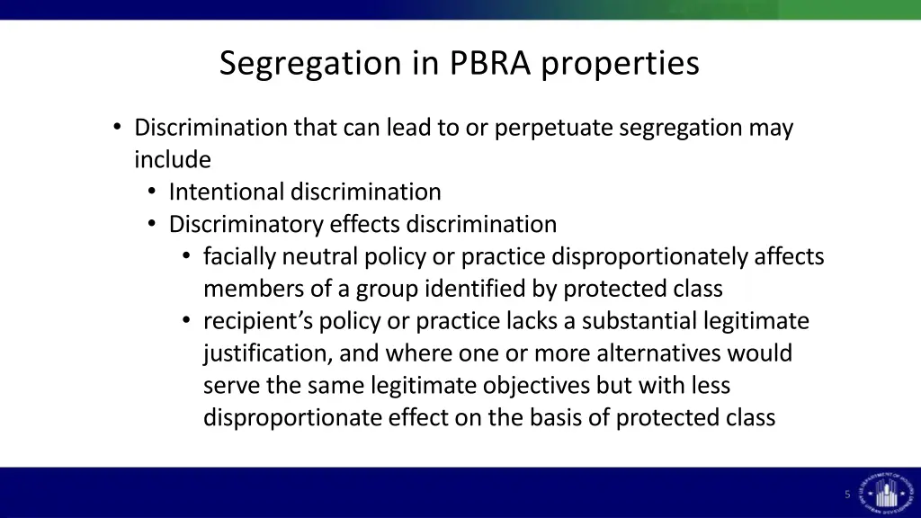 segregation in pbra properties 1