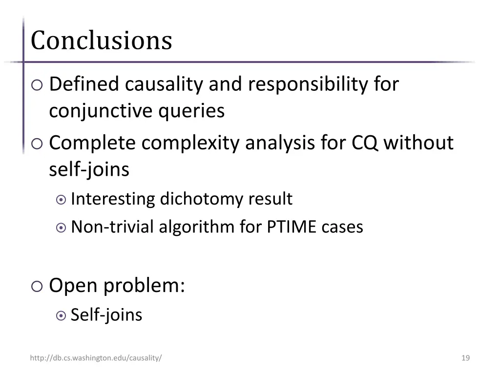 conclusions
