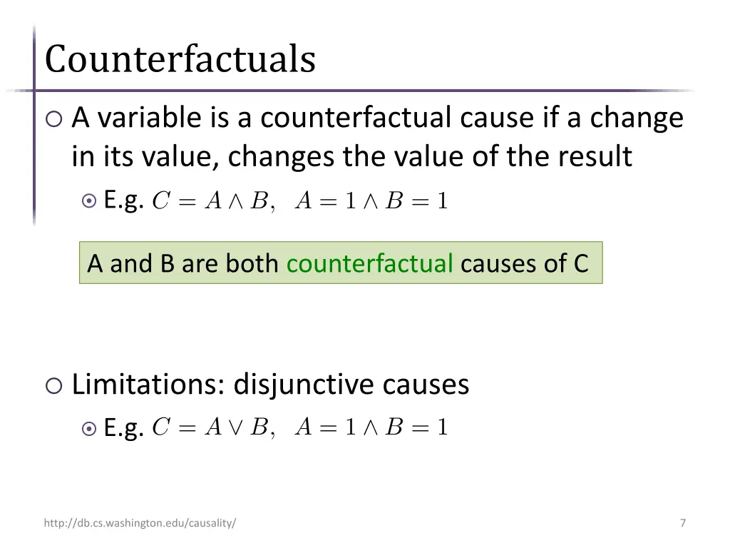 counterfactuals