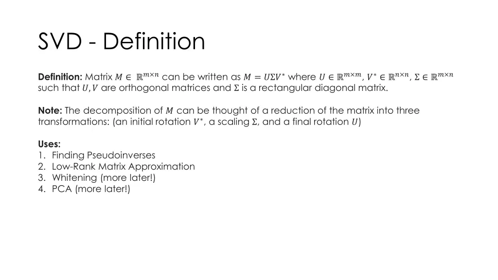 svd definition