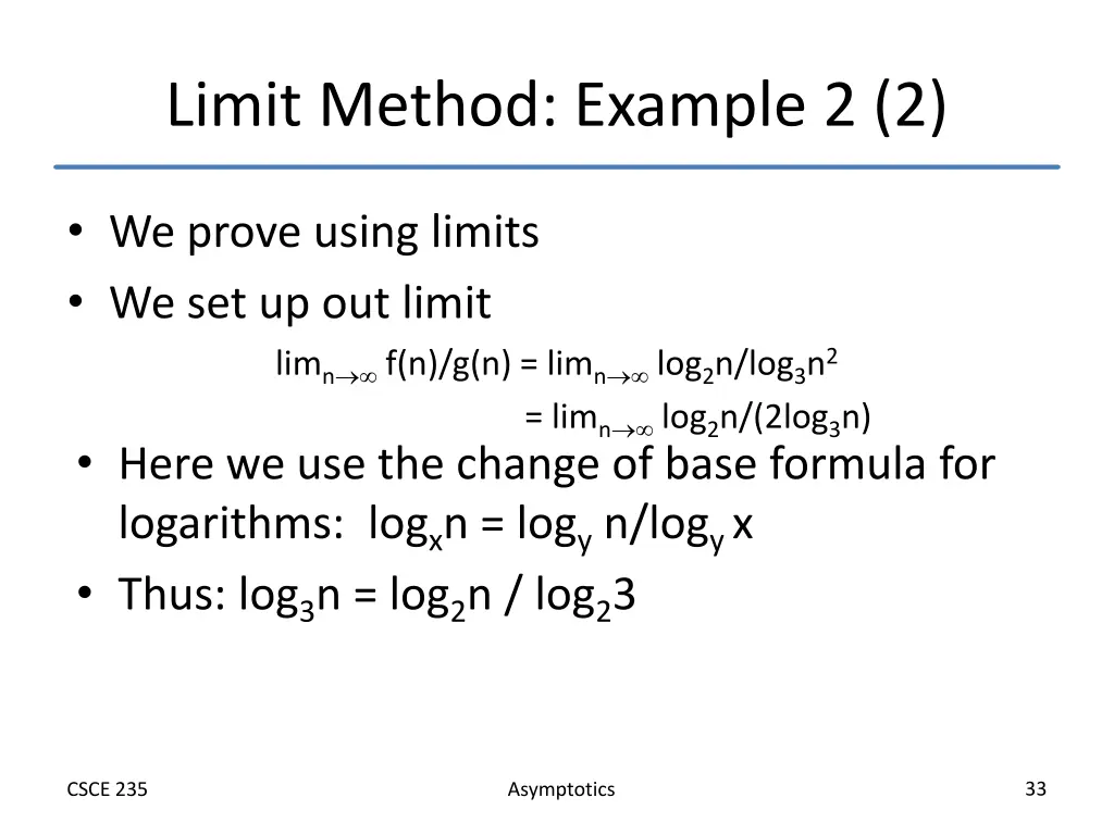 limit method example 2 2