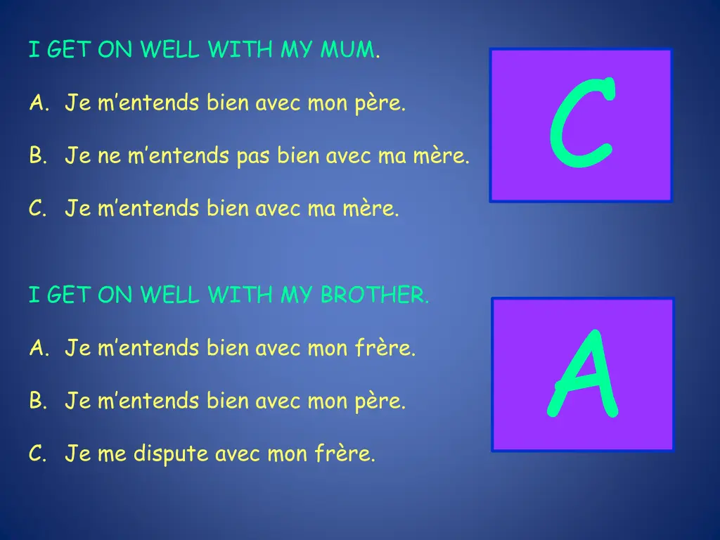 i get on well with my mum
