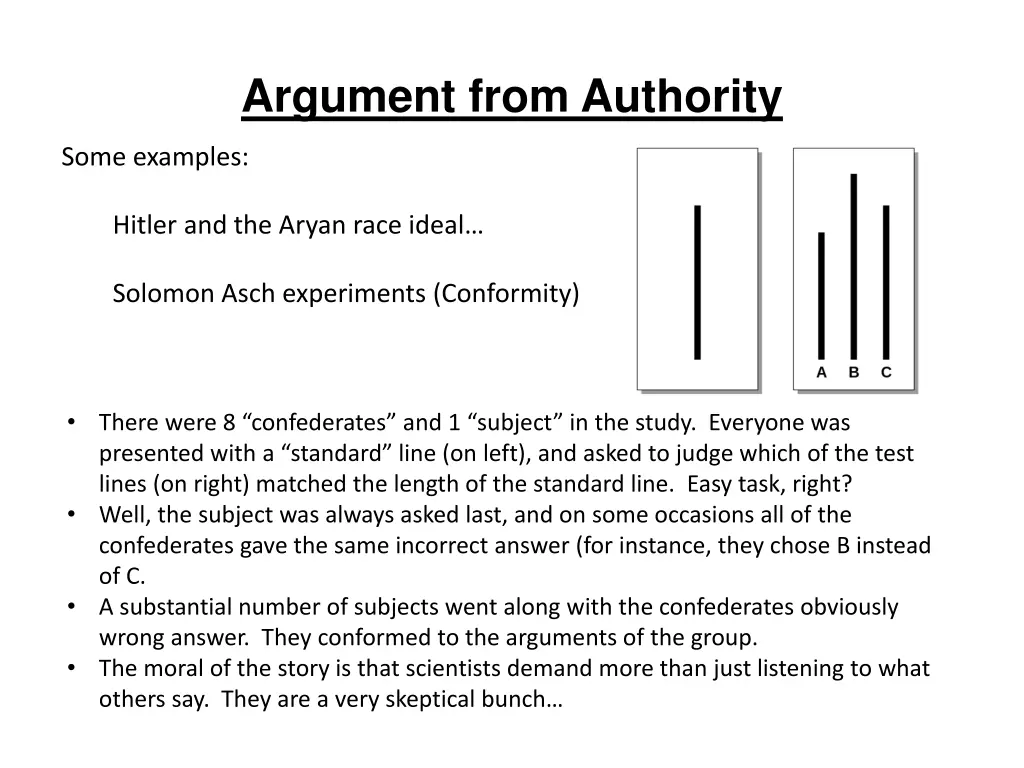 argument from authority 1