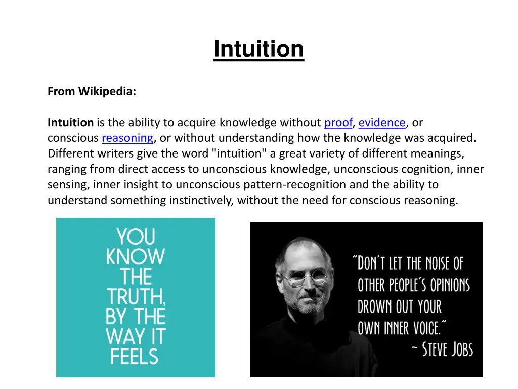 intuition 1