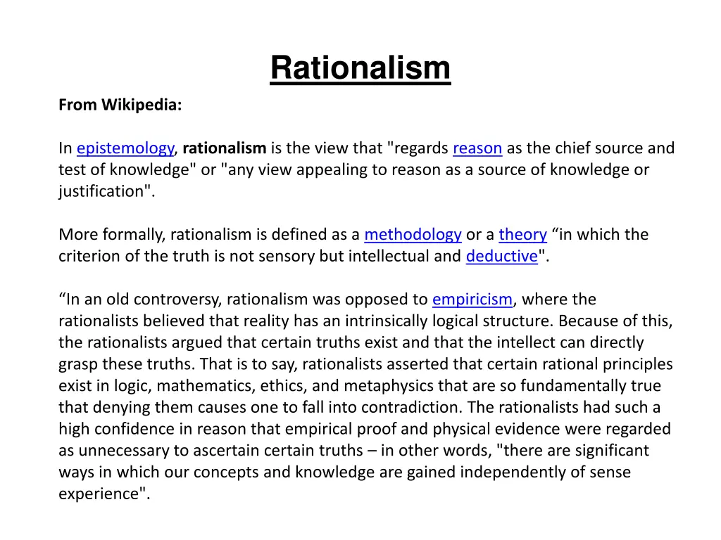 rationalism