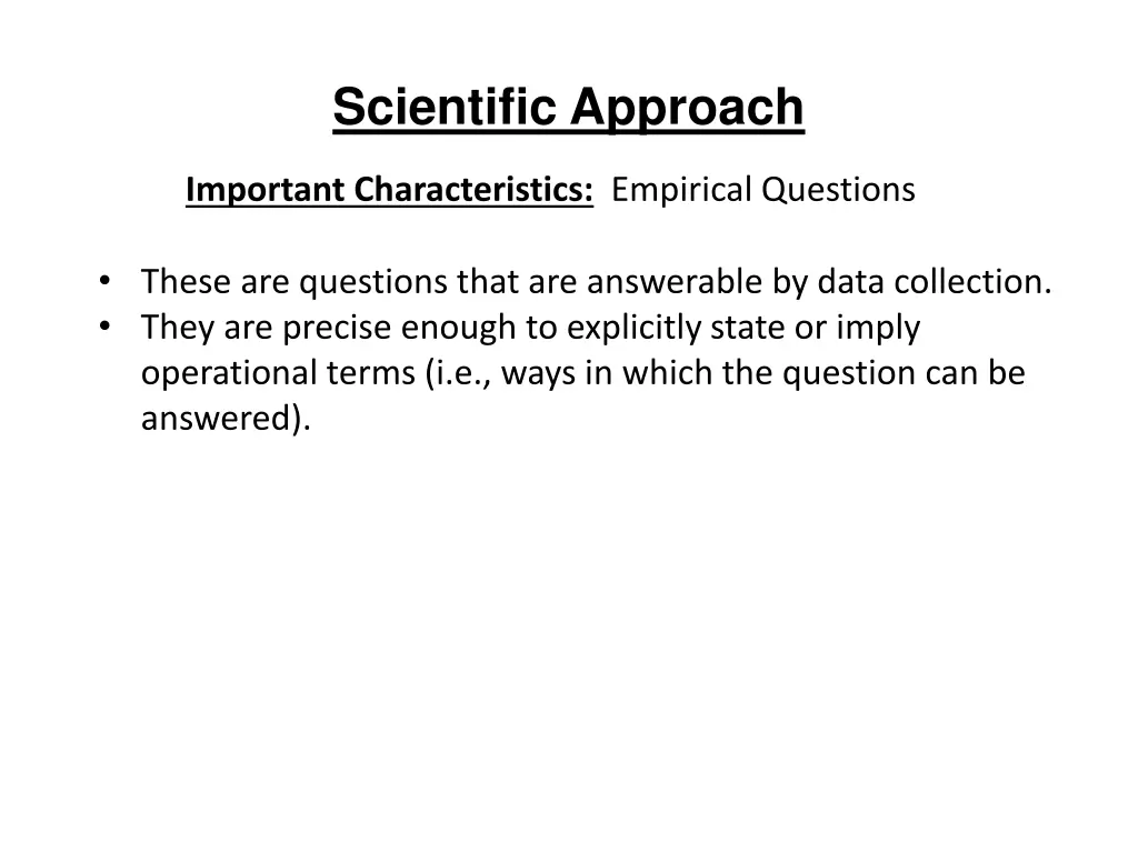 scientific approach 30
