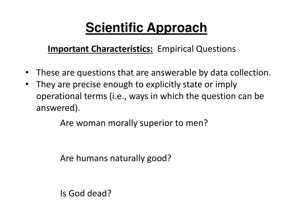 scientific approach 31