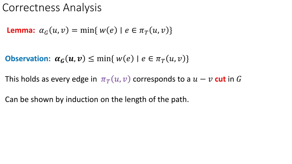 correctness analysis 1