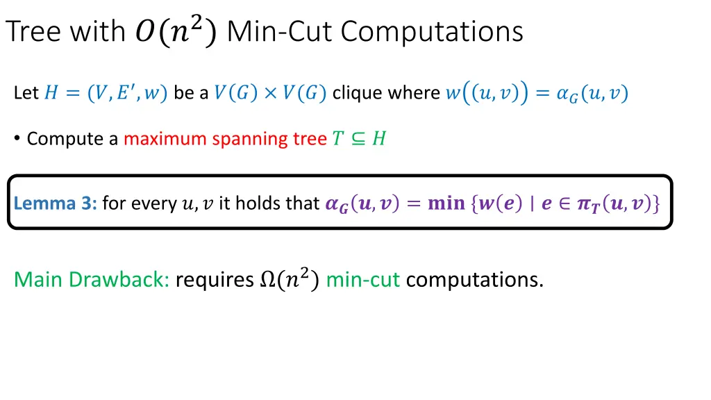 tree with 2 min cut computations 1