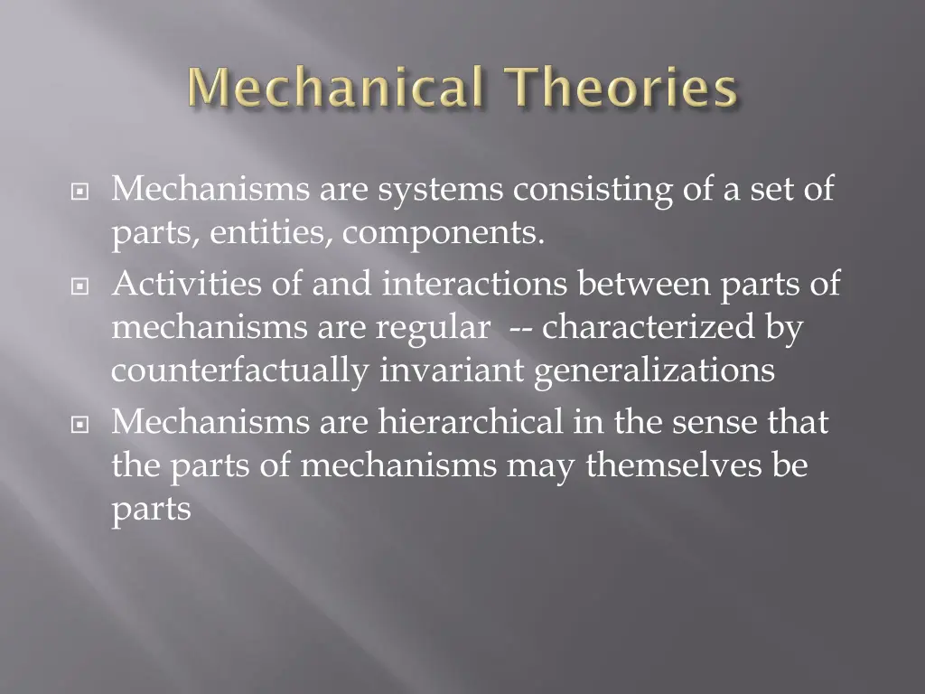 mechanisms are systems consisting