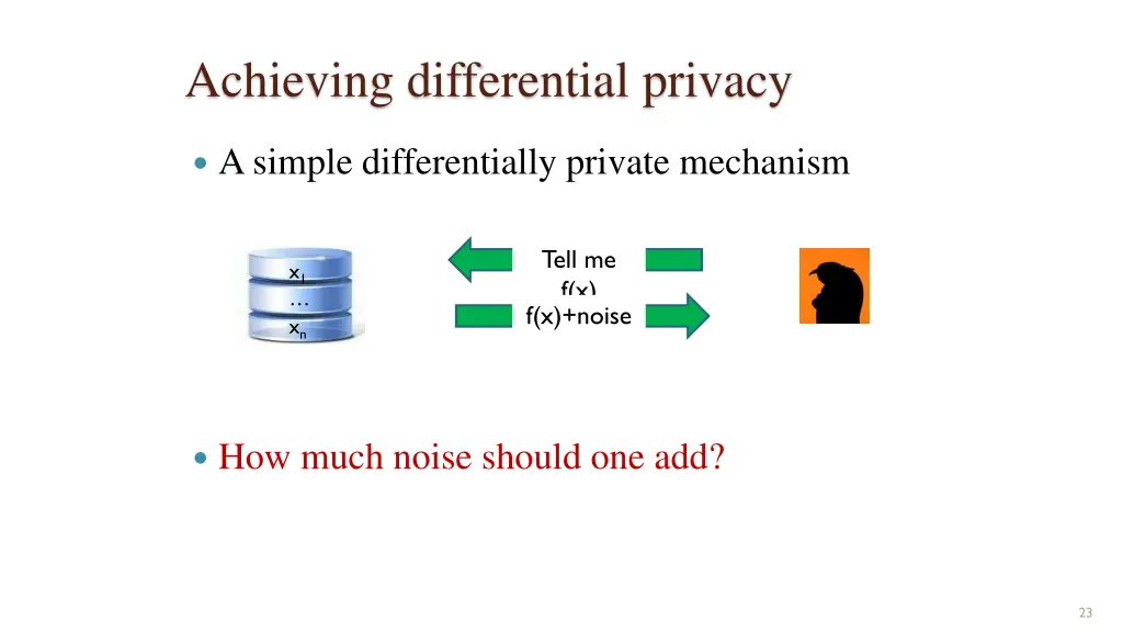 achieving differential privacy