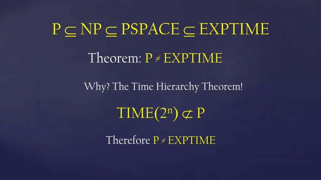p np pspace exptime