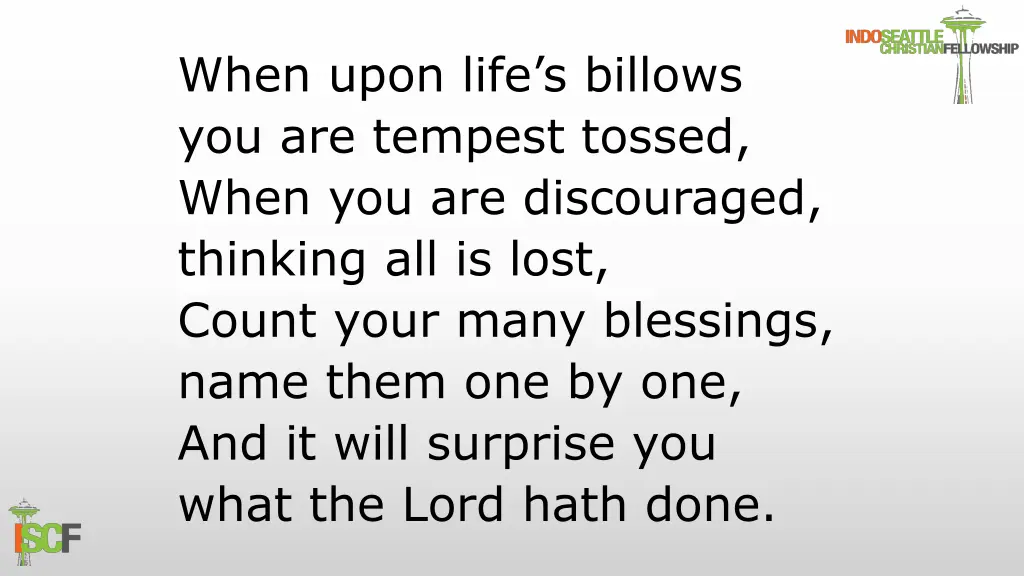 when upon life s billows you are tempest tossed