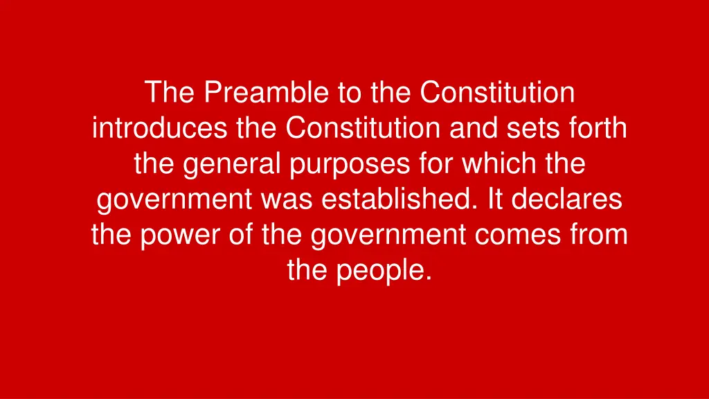 the preamble to the constitution introduces