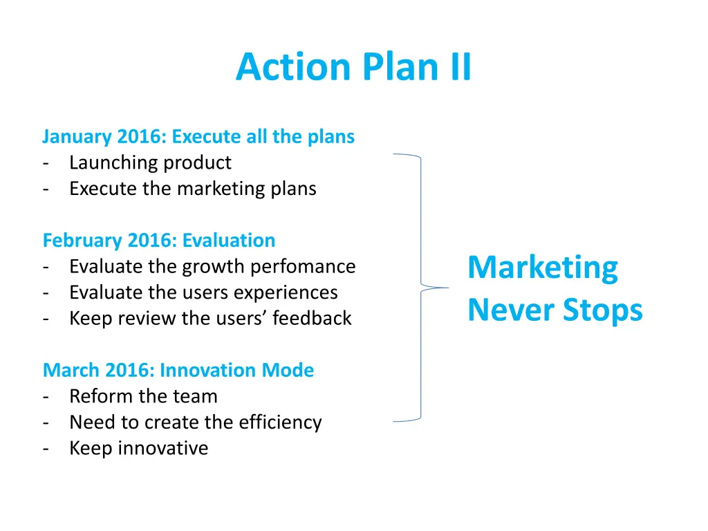 action plan ii