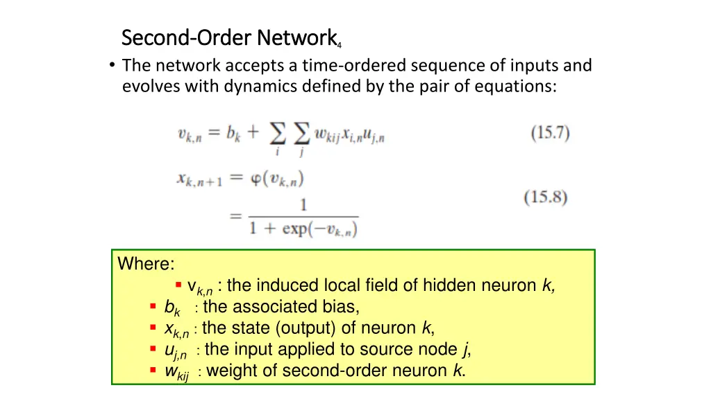 second second order network order network 4 4