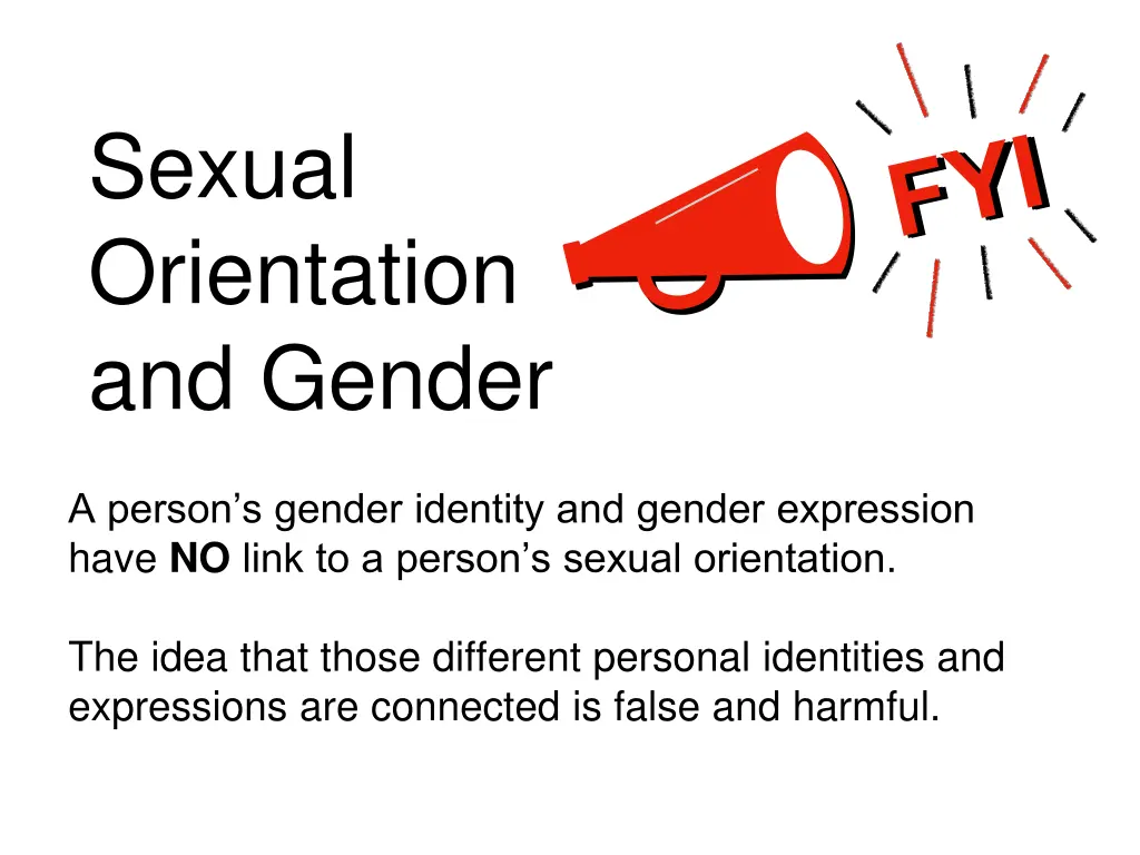 sexual orientation and gender