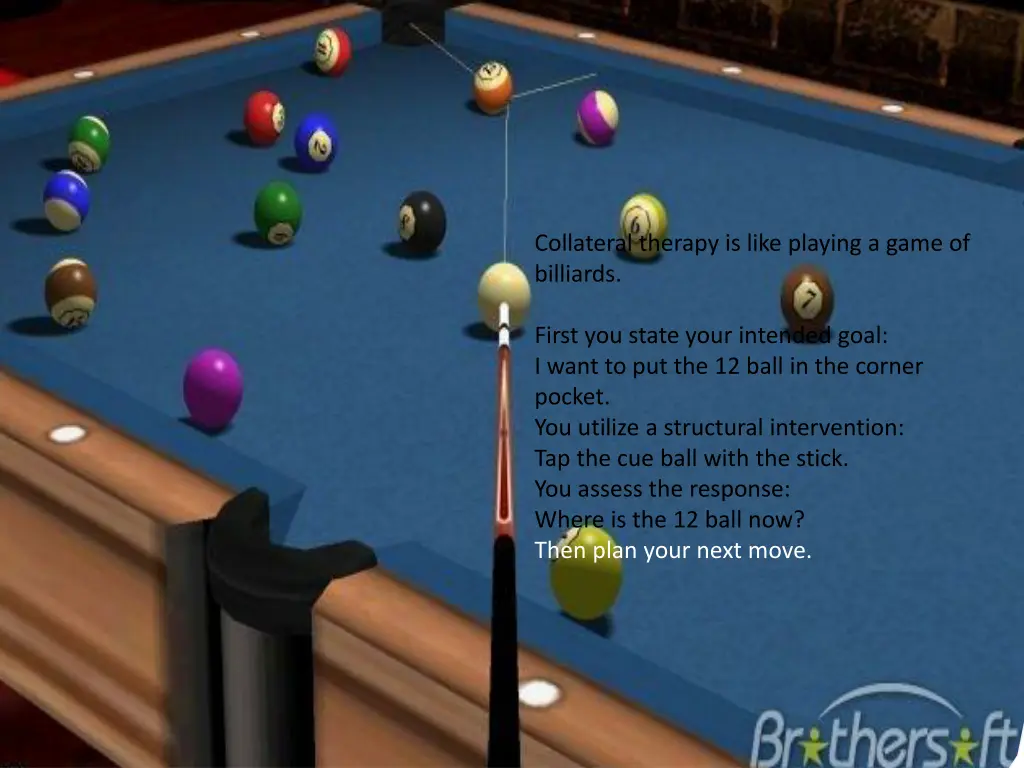 collateral therapy is like playing a game 4