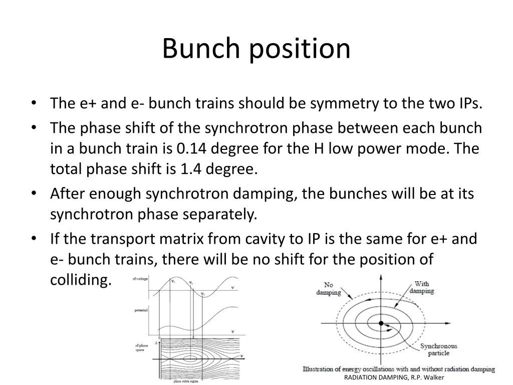 bunch position