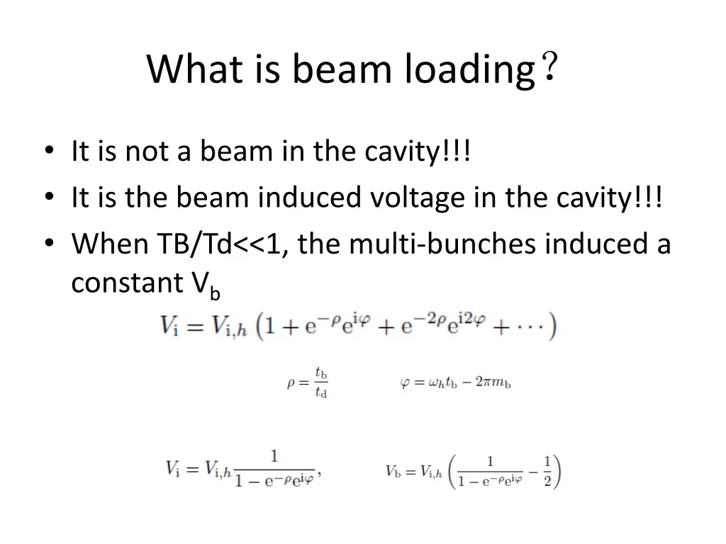 what is beam loading