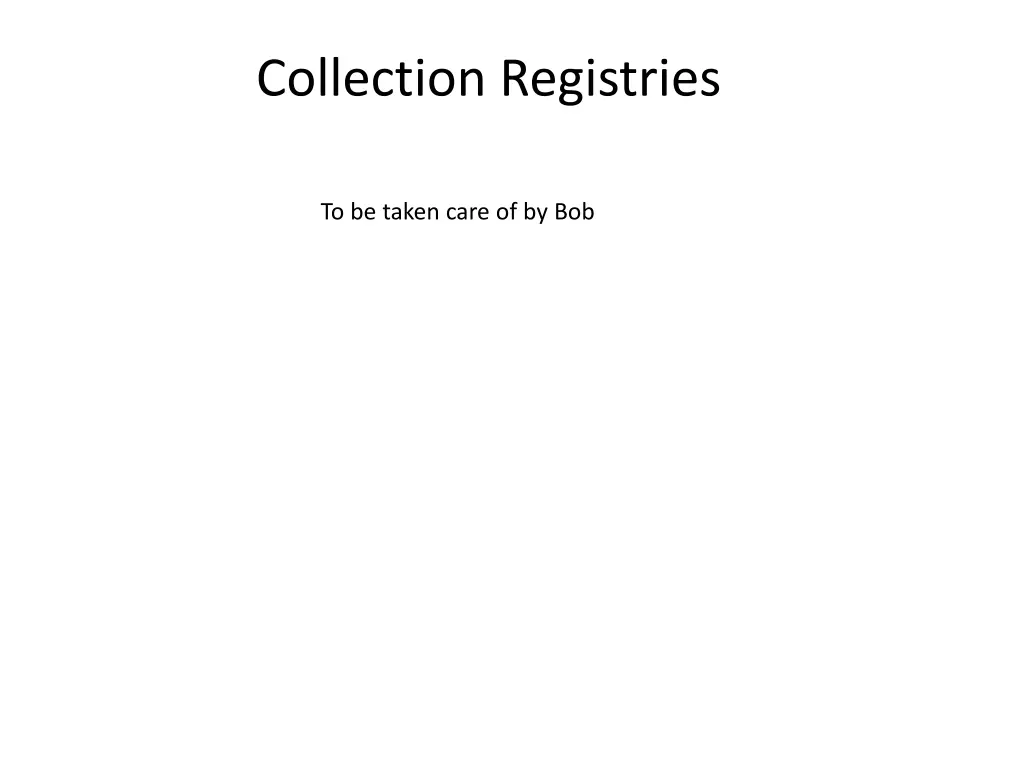 collection registries