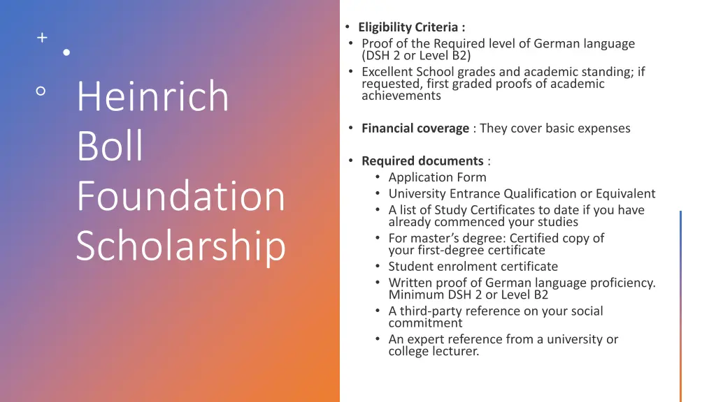 heinrich boll foundation scholarship 1