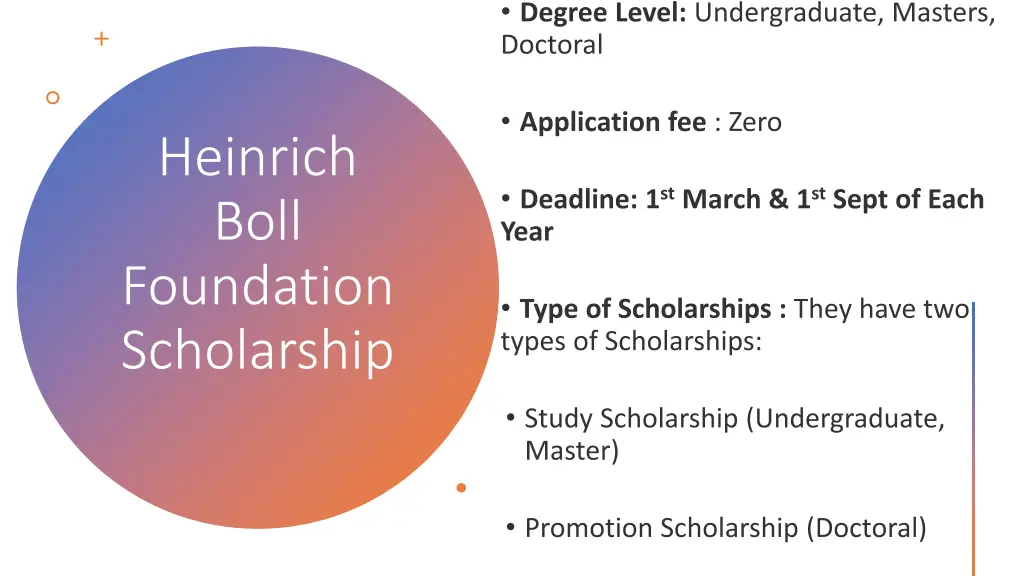 heinrich boll foundation scholarship