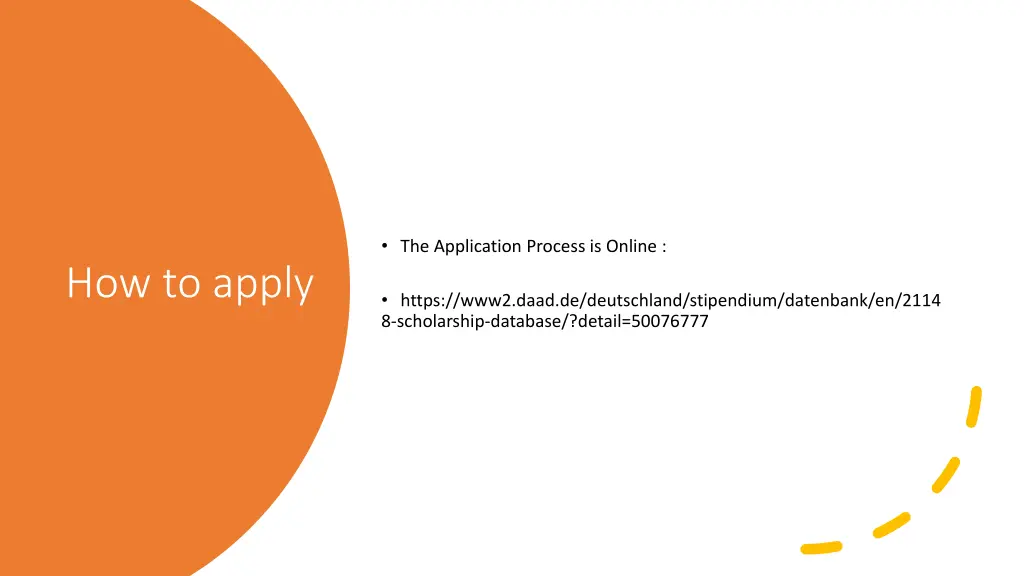 the application process is online