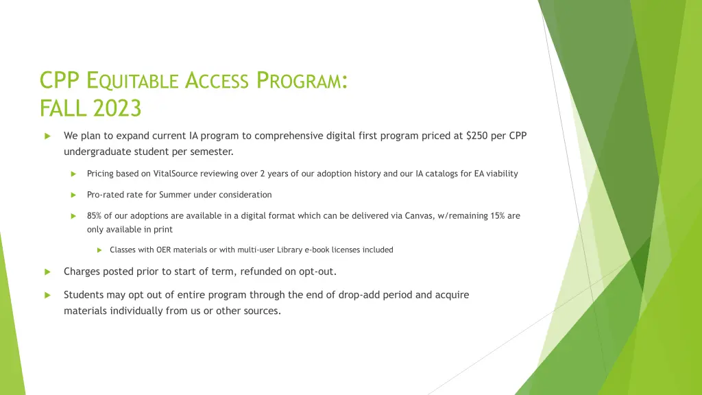 cpp e quitable a ccess p rogram fall 2023