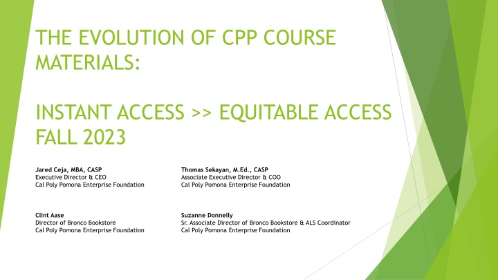 the evolution of cpp course materials