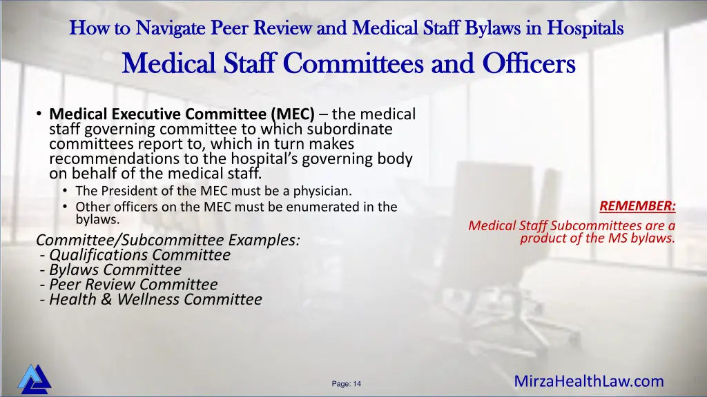 how to navigate peer review and medical staff 10