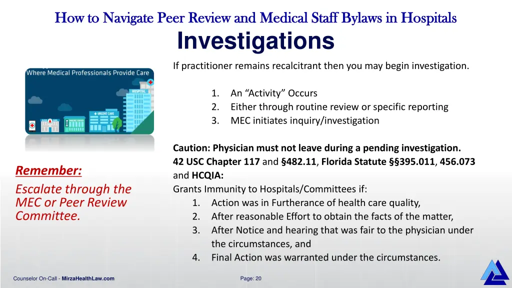 how to navigate peer review and medical staff 15