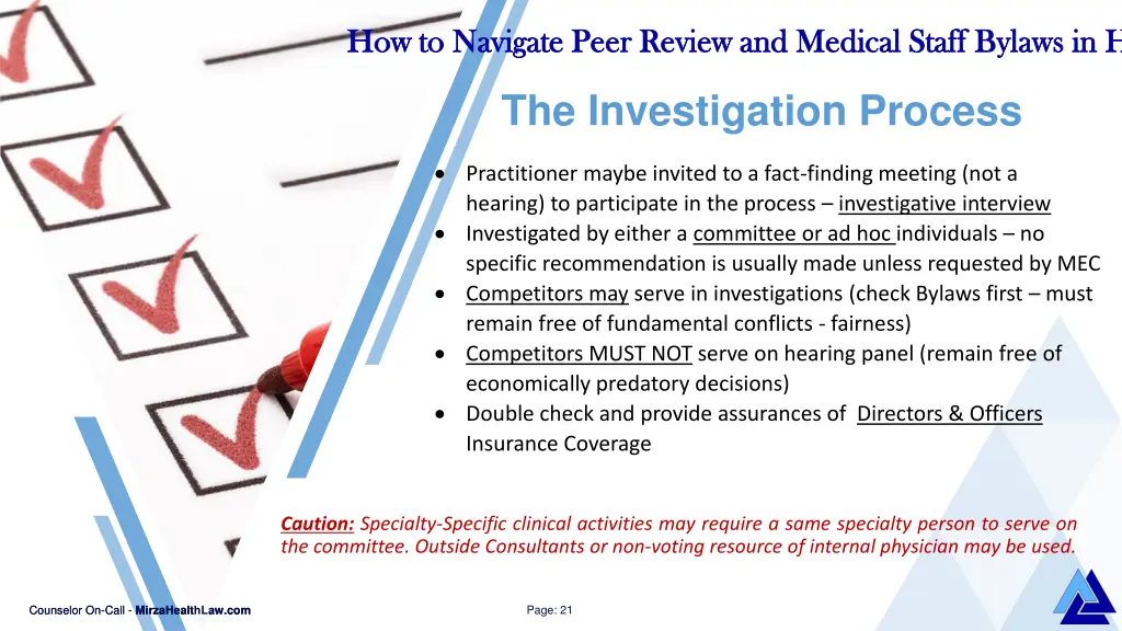 how to navigate peer review and medical staff 16