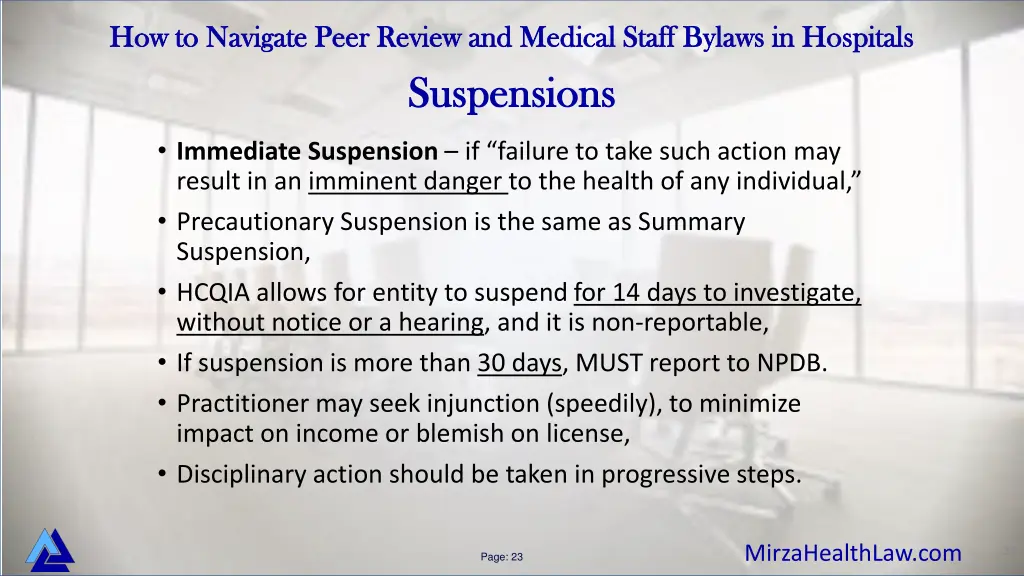 how to navigate peer review and medical staff 17