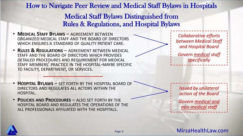 how to navigate peer review and medical staff 4