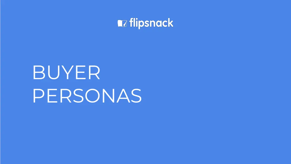 buyer personas