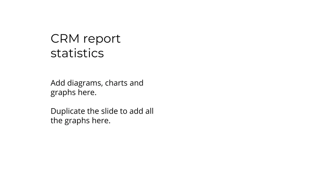 crm report statistics