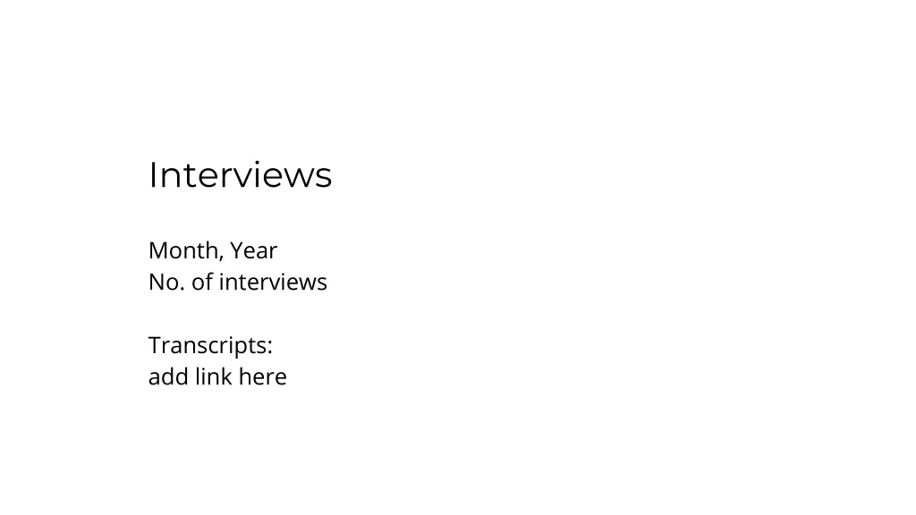 interviews 1
