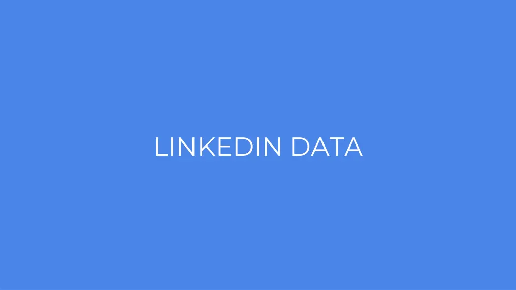 linkedin data