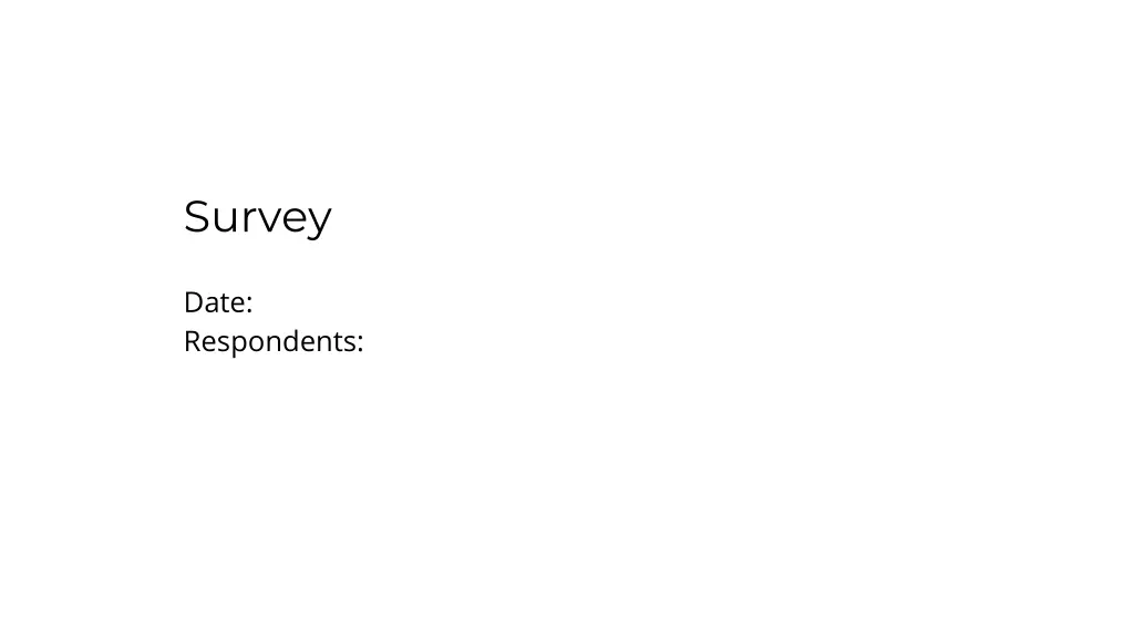 survey 1