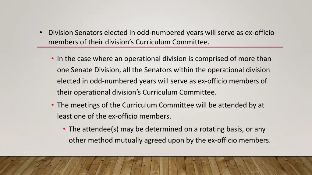 division senators elected in odd numbered years