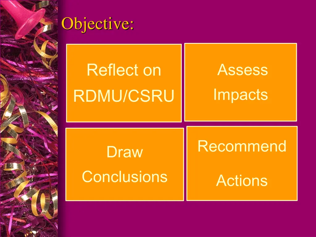 objective