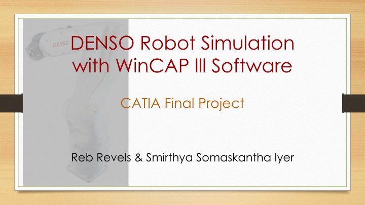 denso robot simulation with wincap lll software