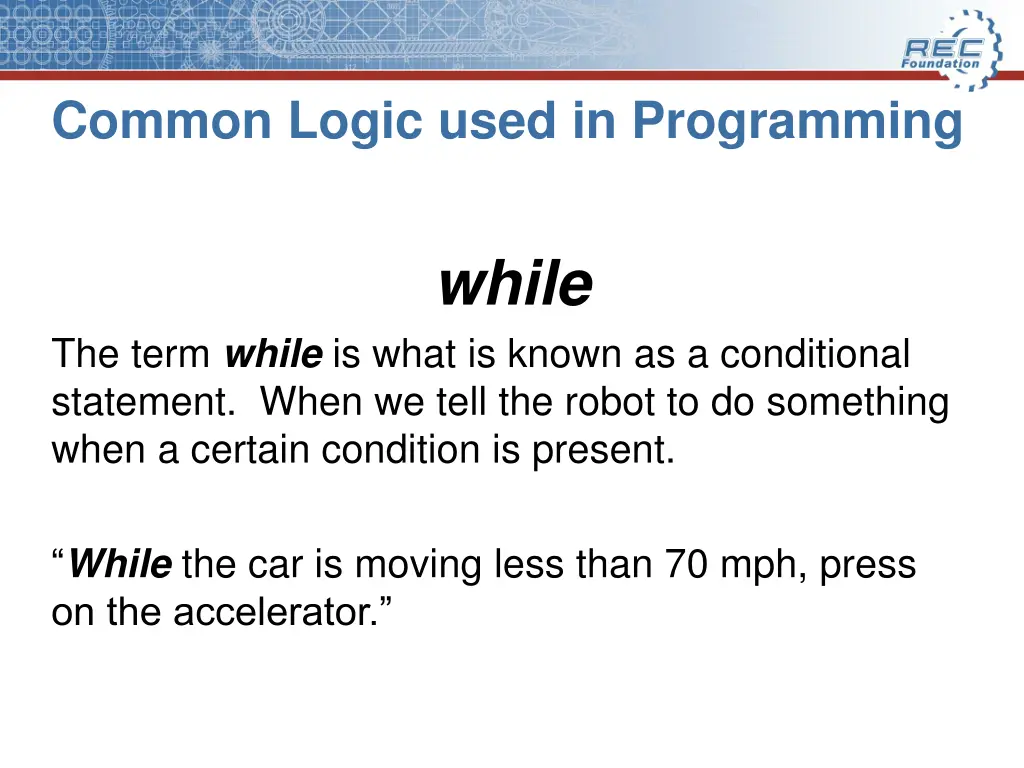 common logic used in programming 1