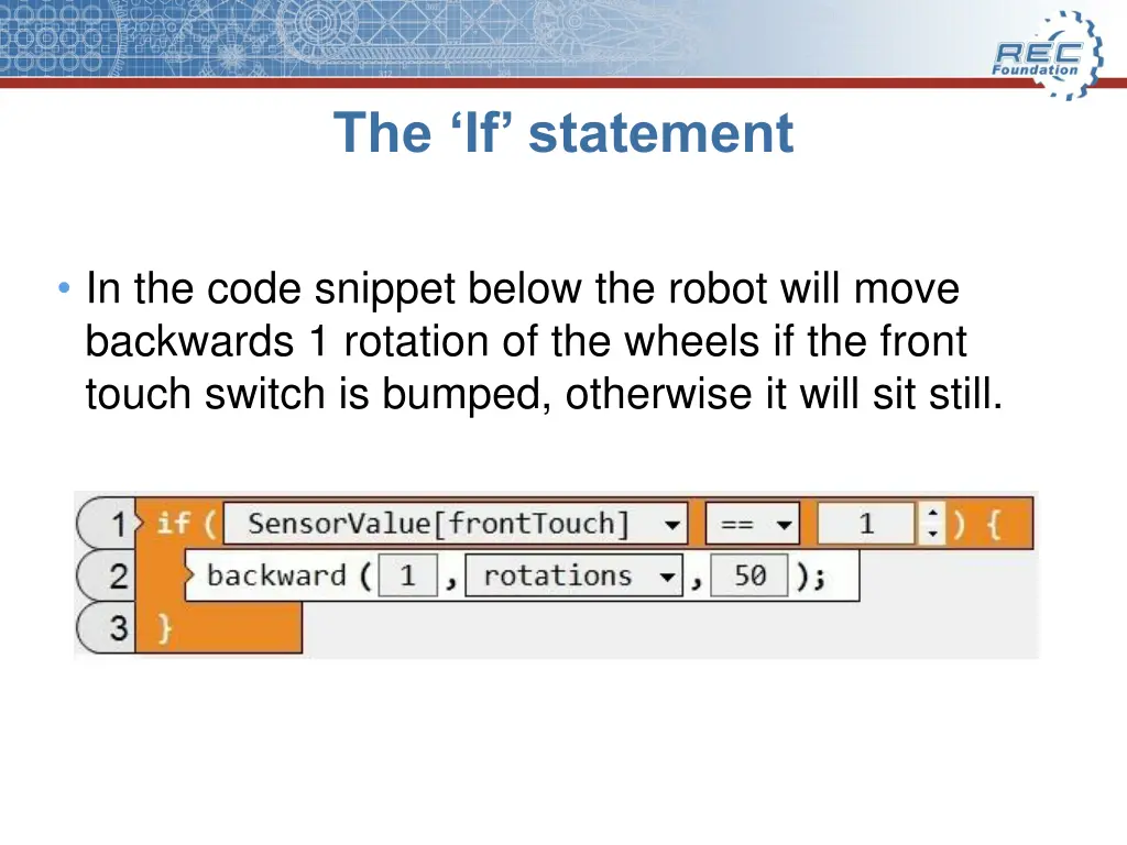 the if statement