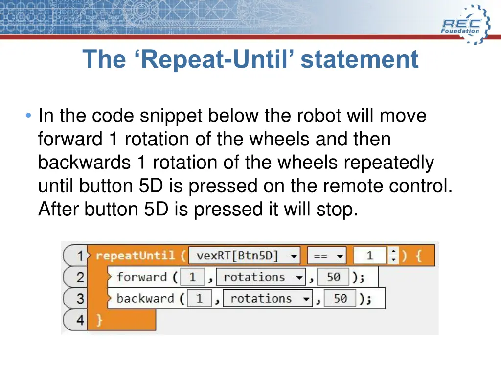 the repeat until statement